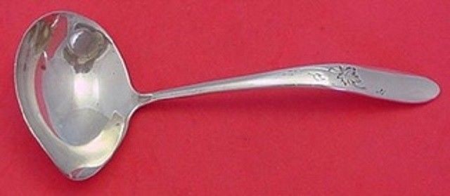 Reed and Barton Autumn Leaves Sterling Silver Gravy Ladle with Spout 6.75" (1 of 2)