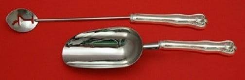 Frank Smith Newport Shell Sterling Silver 2pc Bar Serving Set: Frank Smith Newport Shell Sterling Silver 2pc Bar Serving Set This exquisite 2-piece bar serving set features the elegant Newport Shell pattern by Frank Smith. Crafted from high-quality sterling silve