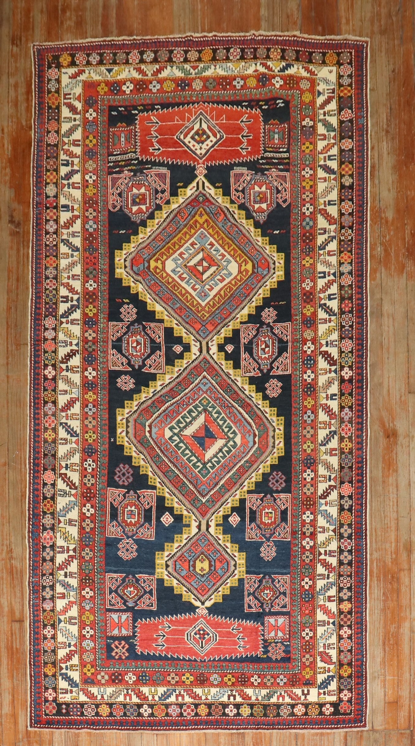 5' x 10' 8" Antique Shirvan Karagashli Gallery Rug: 5' x 10' 8" Antique Shirvan Karagashli Gallery Rug Late 19th-century antique Shirvan rug in a gallery size format. This pre-owned Caucasian rug is identified as a Karagashli Shirvan. Specifications Ty