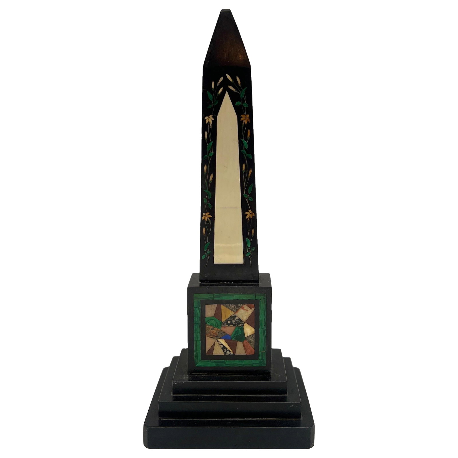 19th Century Grand Tour Obelisk in Mixed Marble and Gemstone (1 of 7)