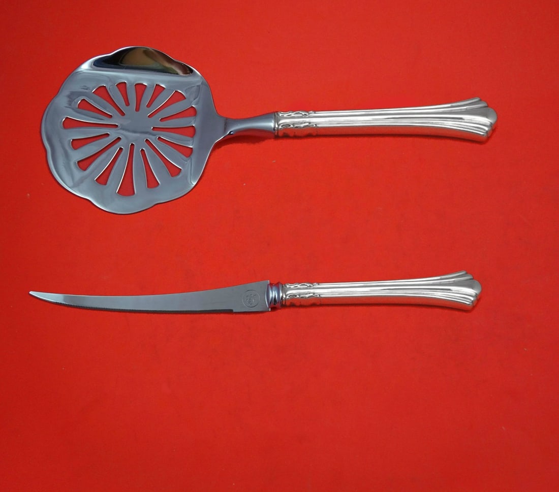 Eighteenth Century Reed & Barton Sterling Silver Tomato Serving Set 2pc (1 of 4)