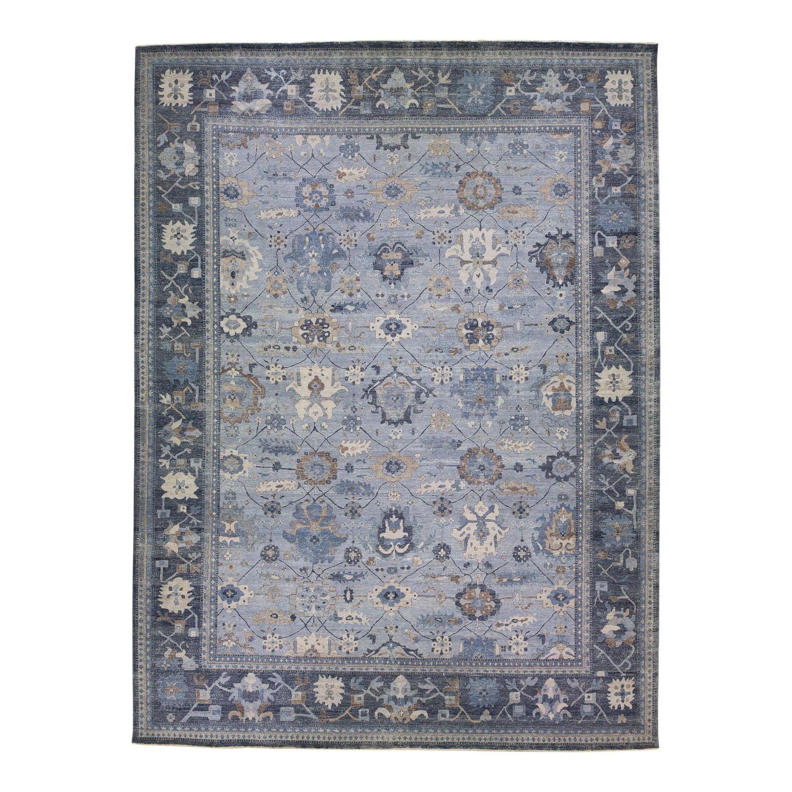 Artisan Persian Mahal Handmade Gray Wool Rug 14'11 x 19'6 (1 of 7)