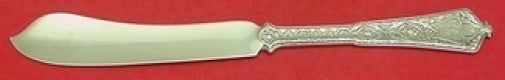 Tiffany & Co. Persian Sterling Silver Fish Knife 8 1/4" Monogrammed: Tiffany & Co. Persian Sterling Silver Fish Knife 8 1/4" Monogrammed This exquisite fish knife from the Persian pattern by Tiffany & Co. showcases the elegance of sterling silver craftsmanship. With a 