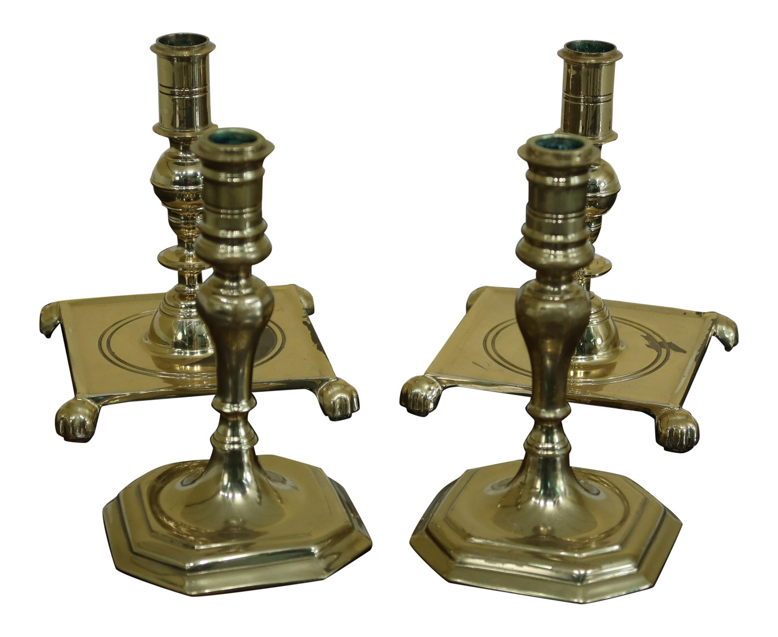 Set of 4 Virginia Metalcrafters Brass Sconces Colonial Williamsburg Style (1 of 8)