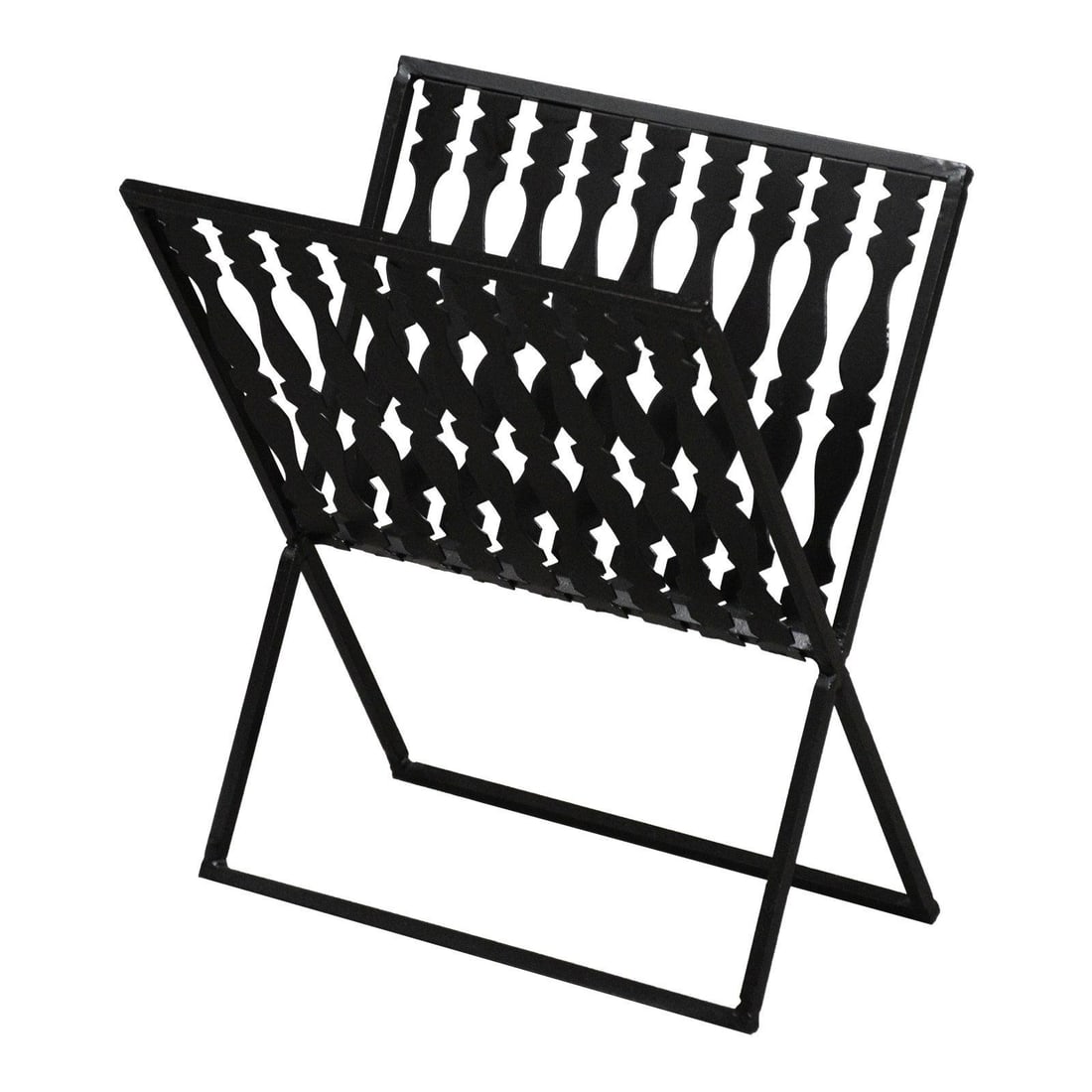 Black Iron Magazine Holder in the Style of Arthur Umanoff (1 of 3)
