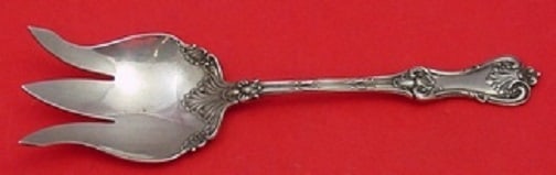 Frank Smith Federal Cotillion Sterling Silver Salad Serving Fork 8 5/8": Frank Smith Federal Cotillion Sterling Silver Salad Serving Fork 8 5/8" Elevate your dining experience with this exquisite salad serving fork from the Federal Cotillion pattern by Frank Smith. Crafted