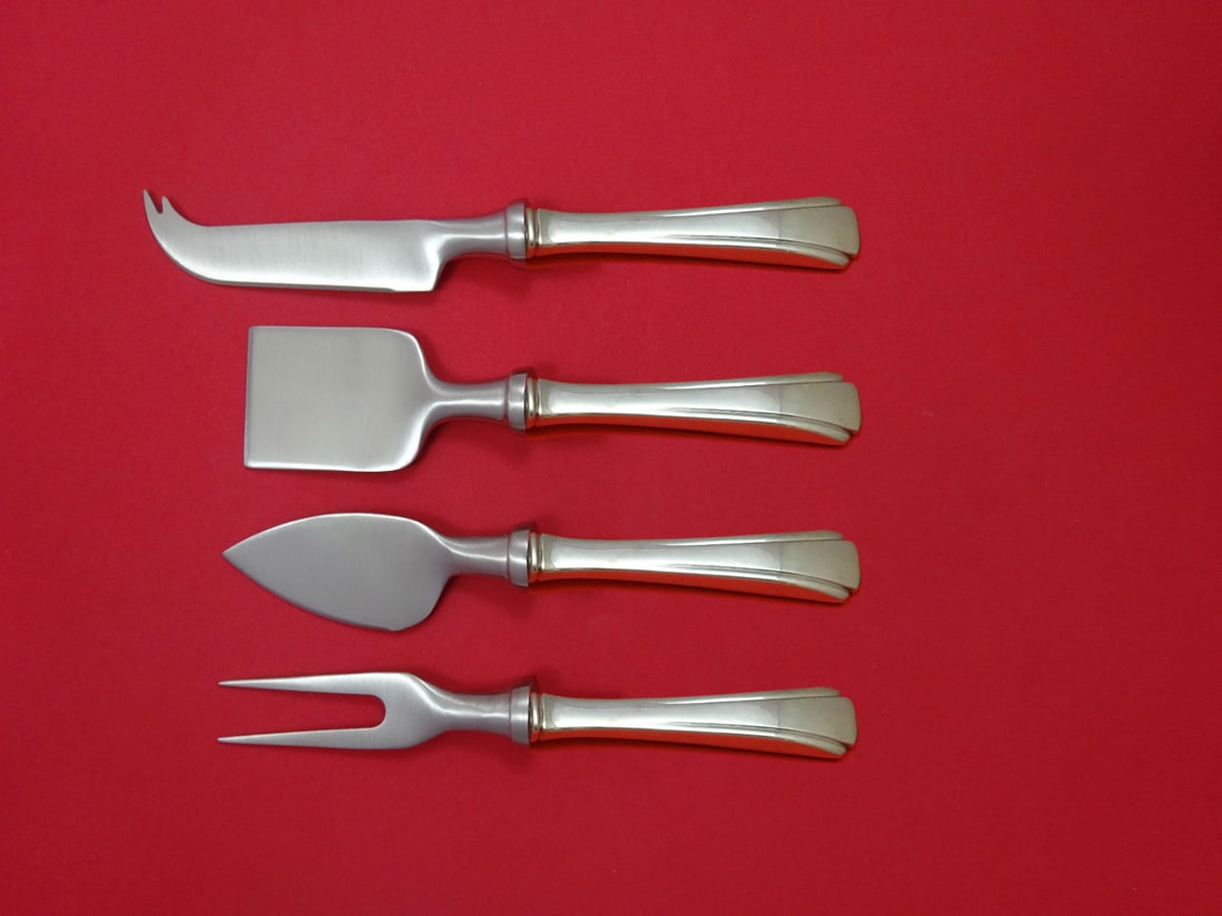 Richard Dimes Debutante Sterling Silver 4-Piece Cheese Serving Set (1 of 1)