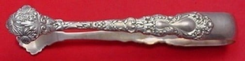 Gorham Imperial Chrysanthemum Sterling Silver Sugar Tong 4 1/4" Monogrammed: Gorham Imperial Chrysanthemum Sterling Silver Sugar Tong 4 1/4" Monogrammed Add elegance to your table setting with this stunning Imperial Chrysanthemum sugar tong by Gorham. Crafted from high-quality