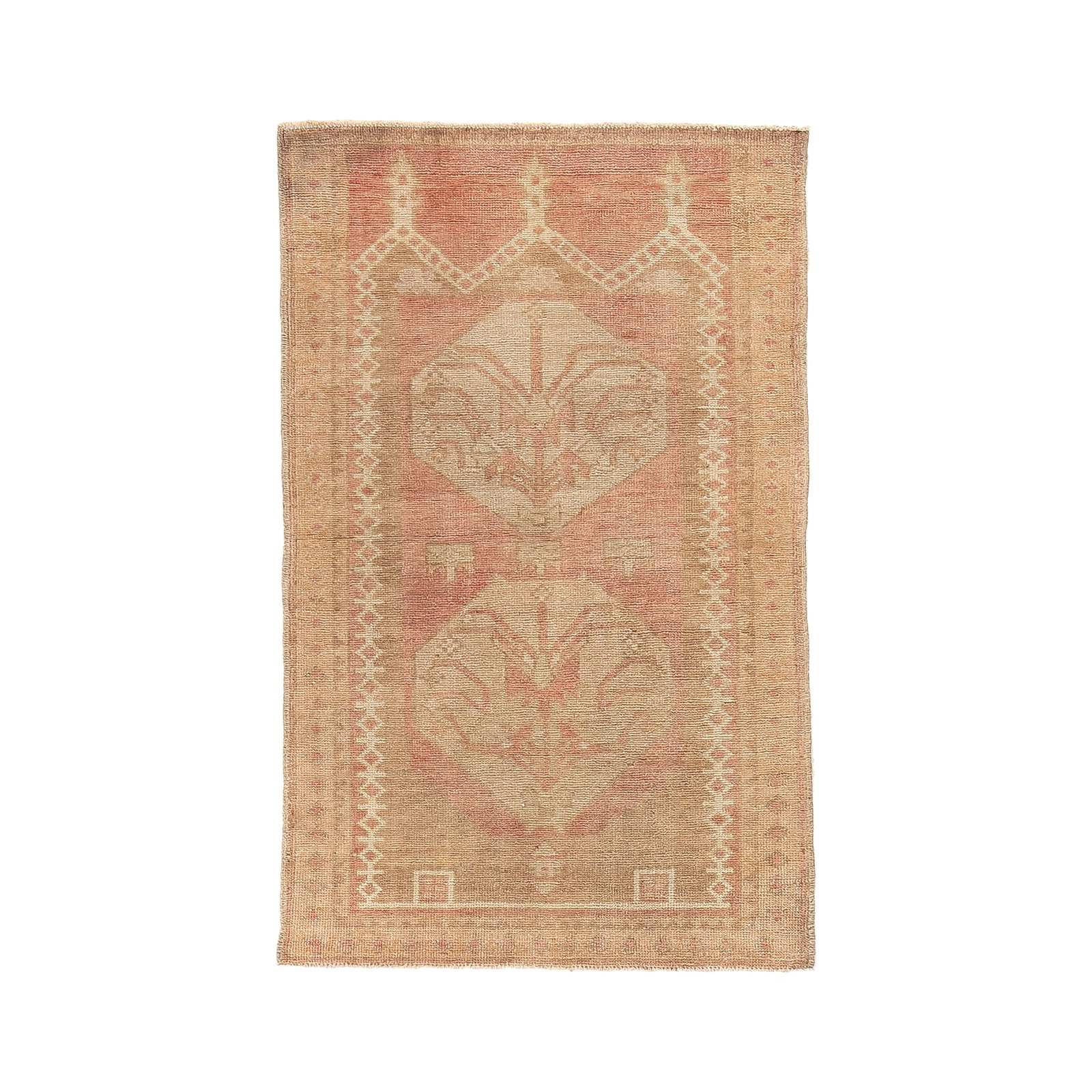 Authentic Handmade Anatolia Wool Carpet 30.3 x 48.4 Inches: Authentic Handmade Anatolia Wool Carpet 30.3 x 48.4 Inches Discover the beauty of this Authentic Handmade Anatolia Carpet, meticulously crafted from high-quality wool on wool. This exquisite piece sho