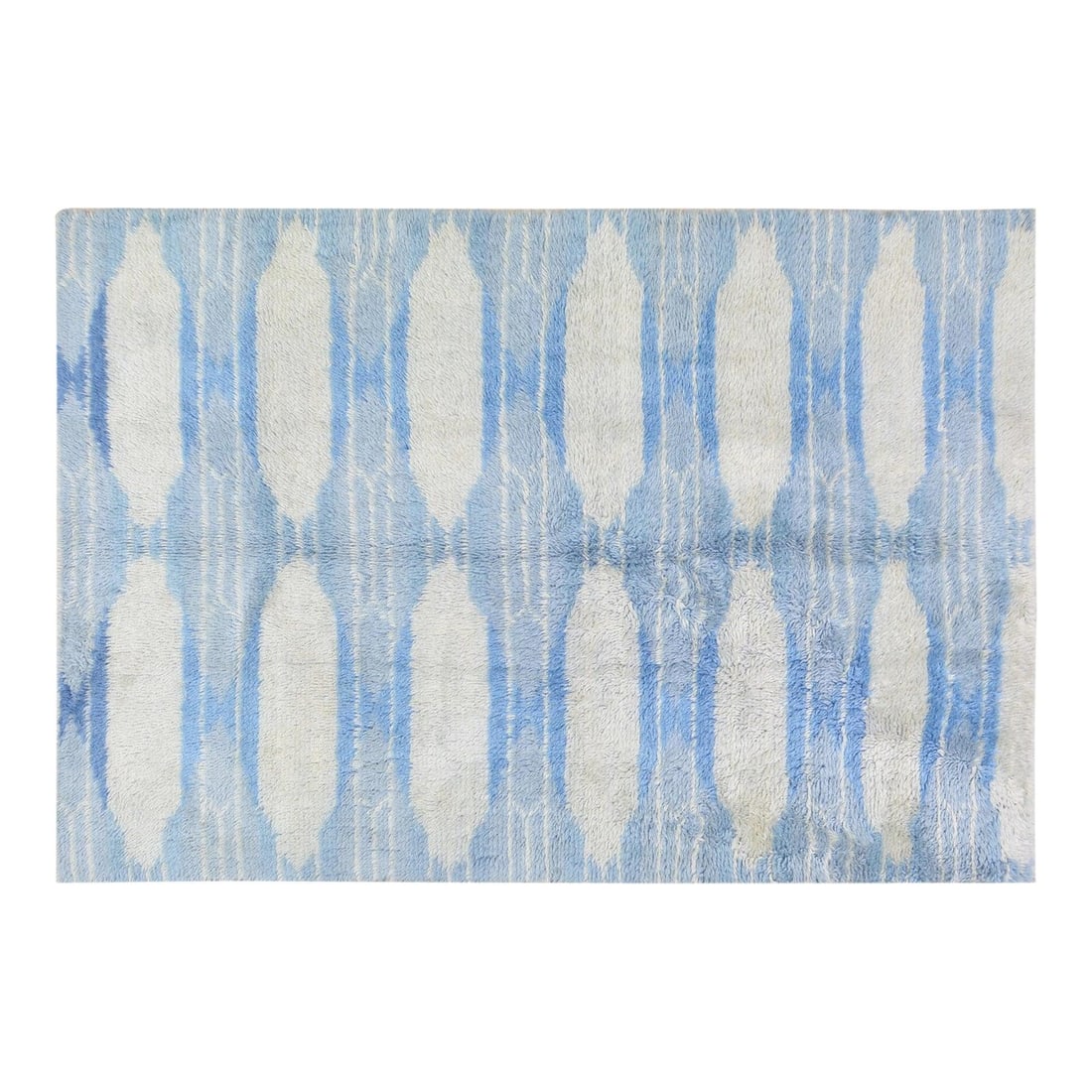 Hand-Knotted Wool Area Rug Modern Moroccan Design 6'2'' x 9'3'': Hand-Knotted Wool Area Rug Modern Moroccan Design 6'2'' x 9'3'' This Moroccan modern hand-knotted rug is crafted from high-quality wool using traditional techniques, blending classic artistry with a c