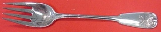 Tiffany & Co. Palm Sterling Silver Fish Fork Monogrammed 6 7/8": Tiffany & Co. Palm Sterling Silver Fish Fork Monogrammed 6 7/8" This exquisite fish fork is part of the Palm pattern by Tiffany & Co. Crafted from high-quality sterling silver, this fork measures 6 7/
