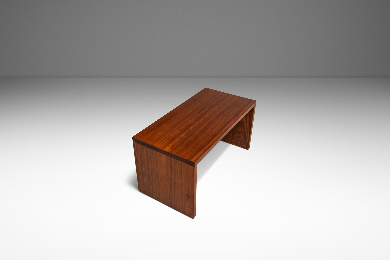 Walnut Studio Bench Mid Century Modern Minimalist 36 in (1 of 18)