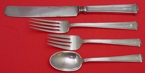 Pantheon International Sterling Silver 4-Piece Place Setting (1 of 2)