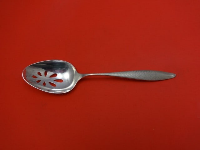 Towle RSVP Sterling Silver Slotted Serving Spoon 8 1/4": Towle RSVP Sterling Silver Slotted Serving Spoon 8 1/4" This RSVP by Towle serving spoon features a delicate pierced design, perfect for serving your favorite dishes. Made of high-quality sterling sil