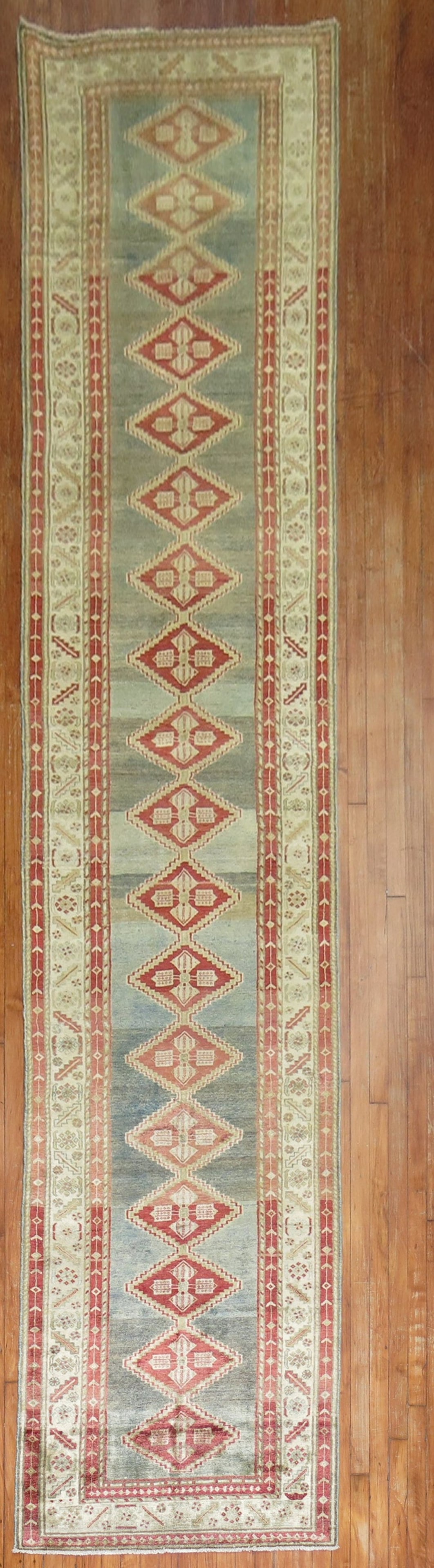 3' 2" x 15' 4" Geometric Malayer Persian Runner Rug (1 of 7)