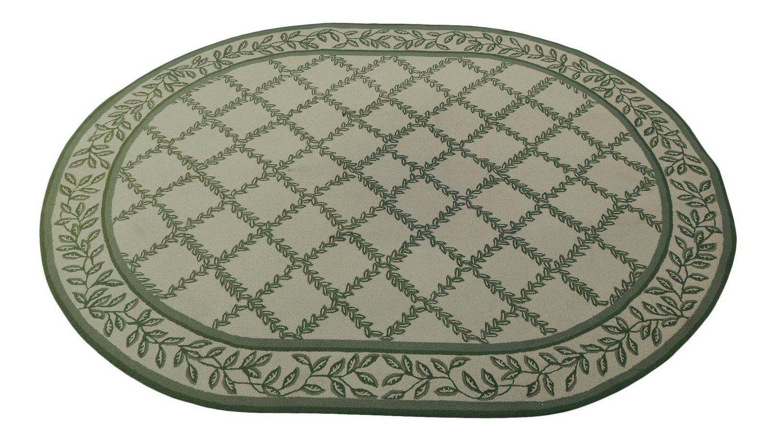 Safavieh Chelsea Collection 7.6 x 9.6 Hooked Oblong Rug Green Print (1 of 9)