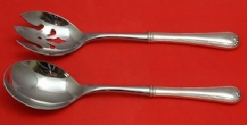 Gorham Newcastle Sterling Silver Salad Serving Set 2pc Custom Hollow Handle (1 of 2)