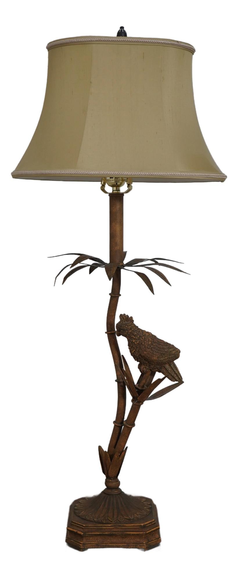 Tanner Kenzie Toleware Table Lamp Gold Finish 37 Inch (1 of 10)