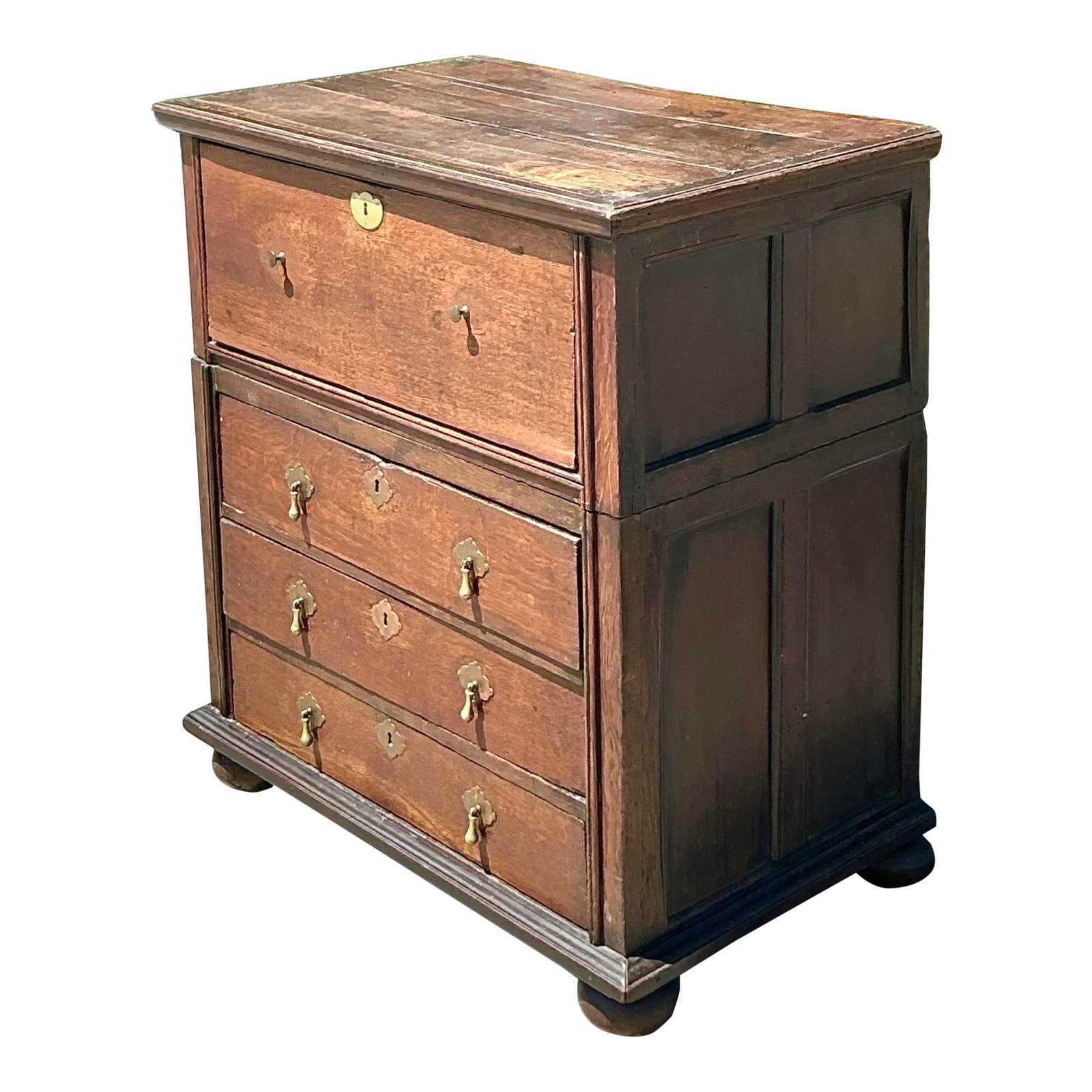 Vintage Boho 19th Century Wooden Chest of Drawers (1 of 6)