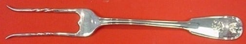 Tiffany & Co. Palm Sterling Silver Baked Potato Fork Custom 7 1/8": Tiffany & Co. Palm Sterling Silver Baked Potato Fork Custom 7 1/8" This exquisite baked potato fork is crafted by Tiffany & Co. in the iconic Palm pattern, dating back to the period of 1850-1899. Made