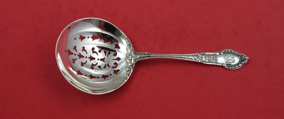 Gorham Tuileries Sterling Silver Nut Spoon 4 5/8 Inch Monogrammed (1 of 2)