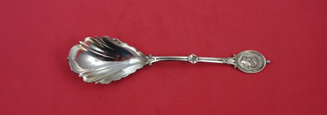 Gorham Medallion Sterling Silver Preserve Spoon Shell Bowl 7 Inch: Gorham Medallion Sterling Silver Preserve Spoon Shell Bowl 7 Inch This exquisite preserve spoon from the Medallion pattern by Gorham features a beautifully crafted shell bowl, measuring 7 inches. Made