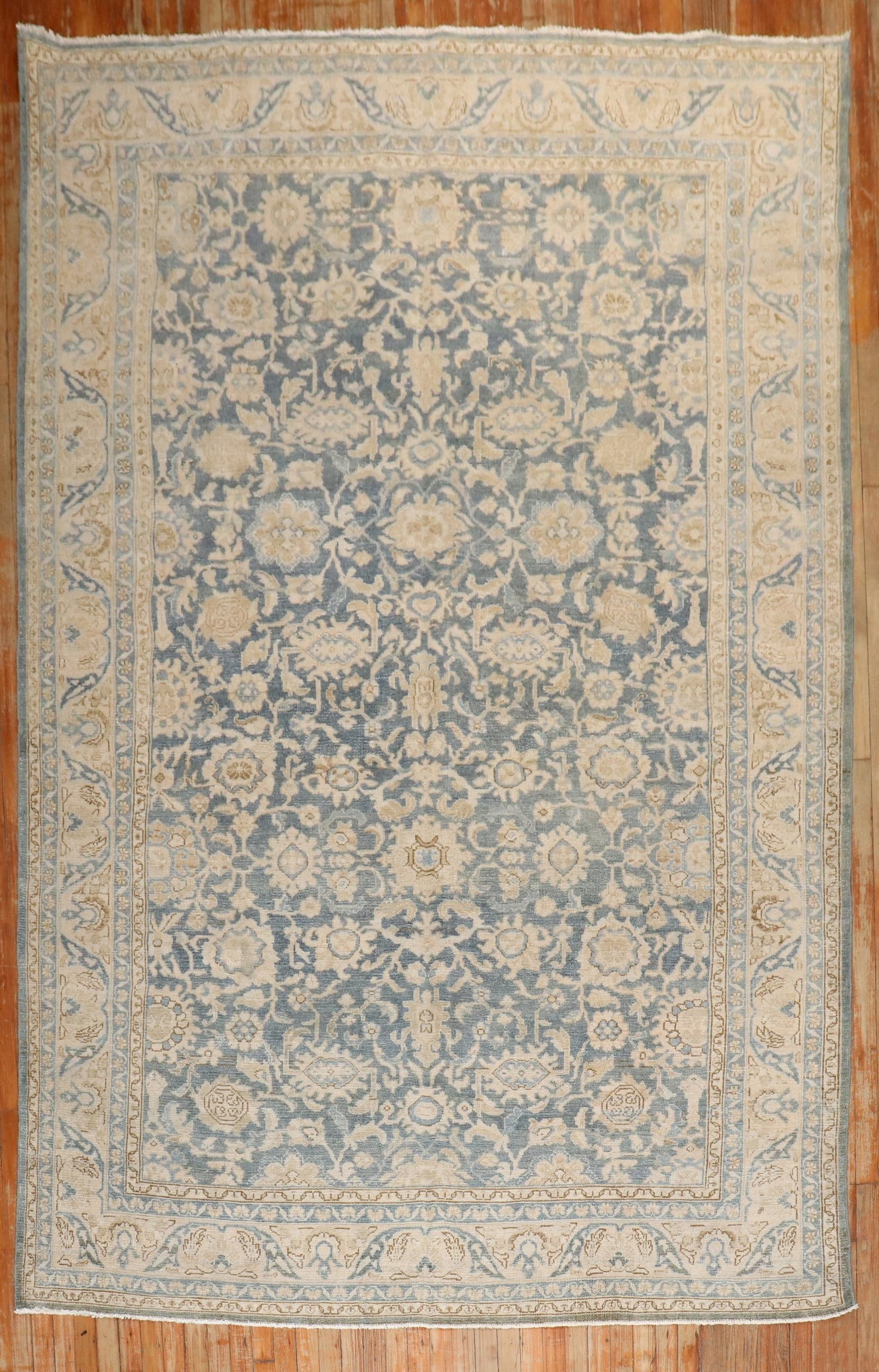 7' x 10' 5" Blue Persian Malayer Room Rug: 7' x 10' 5" Blue Persian Malayer Room Rug Vintage 1940s Persian Malayer room rug in a blue colorway. This pre-owned rug is identified as a Malayer type and room-size format. Specifications Type: Malay