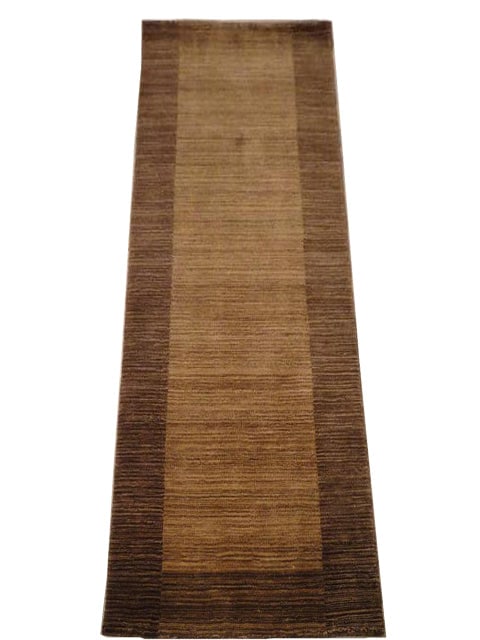 2.8 x 6.8 Light Brown Handmade Contemporary Runner Rug: 2.8 x 6.8 Light Brown Handmade Contemporary Runner Rug Free continental US Shipping Enhance your home with this exquisite Light Brown Handmade Contemporary Runner Rug, measuring 2' 8" x 6' 8". This st