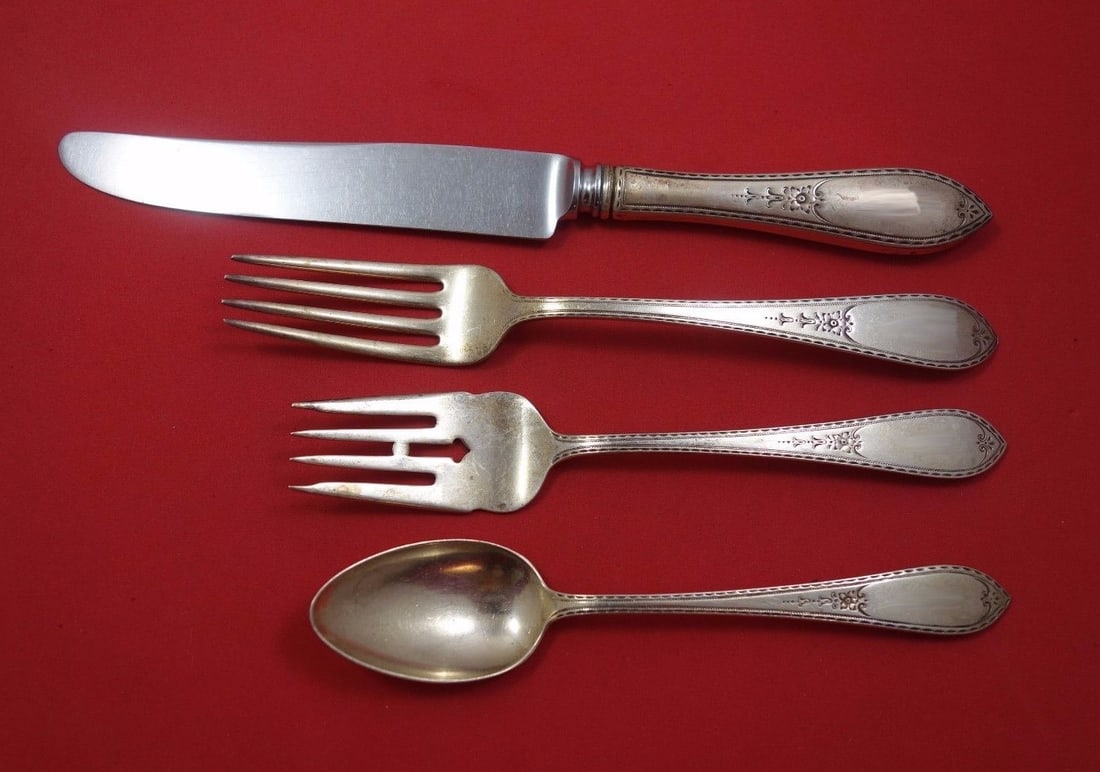 Dominick & Haff Martha Washington Sterling Silver 4-Piece Place Setting (1 of 1)