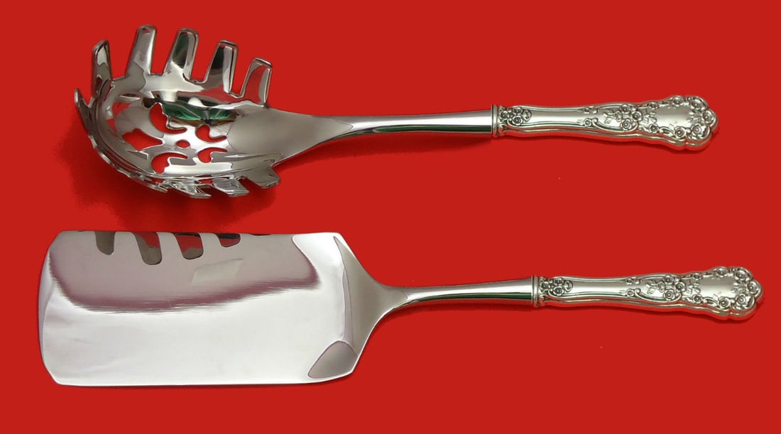 2 Piece Hostess Set Gorham Buttercup Sterling Pasta and Lasagna Servers (1 of 1)