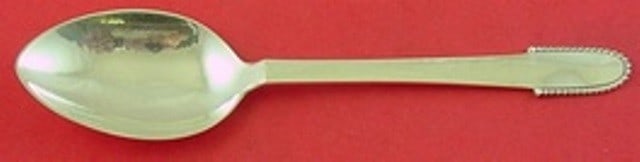 Georg Jensen Beaded Sterling Silver Dessert Spoon 7.25 inches: Georg Jensen Beaded Sterling Silver Dessert Spoon 7.25 inches This elegant dessert spoon features the iconic Beaded pattern by Georg Jensen, crafted from high-quality sterling silver. Measuring 7 1/4 