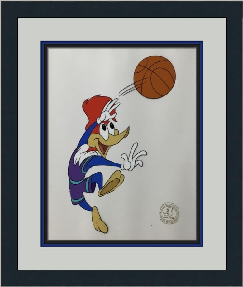 Hand Painted Woody Woodpecker Production Animation Cel Framed Universal 1995 (1 of 4)
