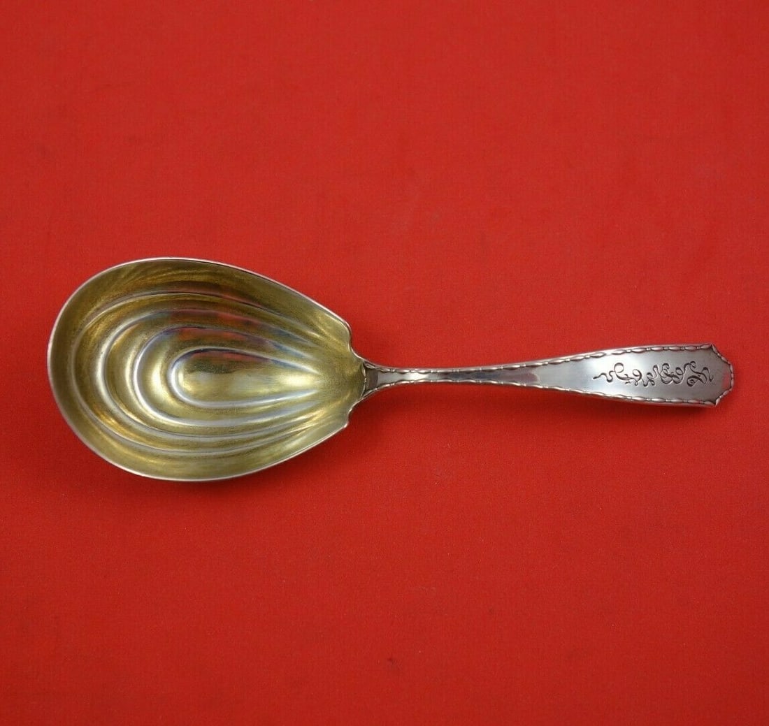 Tiffany & Co Marquise Sterling Silver Tea Caddy Spoon Gold Washed Bowl 4 5/8 inches: Tiffany & Co Marquise Sterling Silver Tea Caddy Spoon Gold Washed Bowl 4 5/8 inches This exquisite tea caddy spoon from Tiffany & Co. features a stunning Marquise pattern and is crafted from high-qual