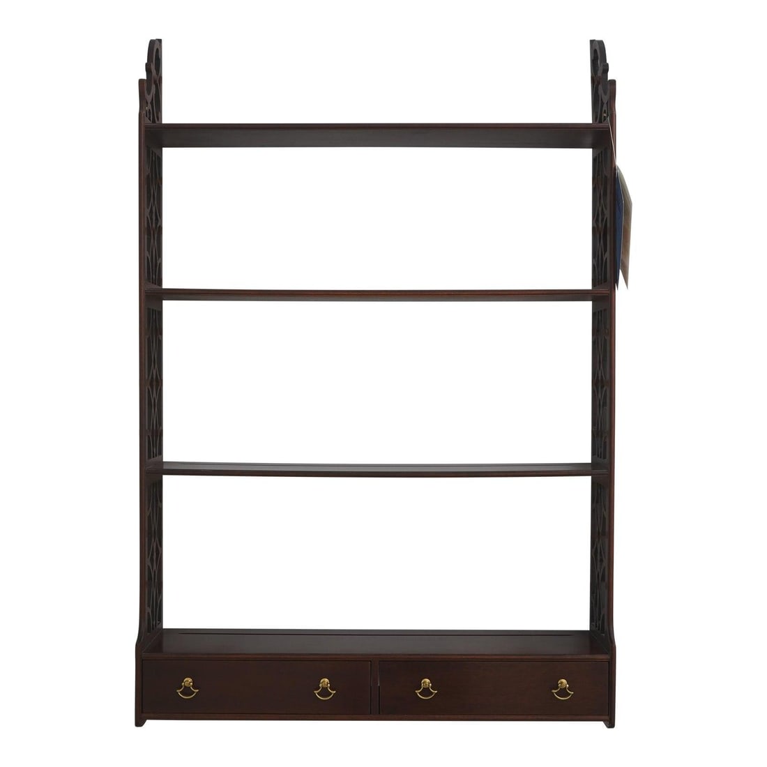 Stickley Mahogany Chippendale Style What Not Shelf 26w x 7d x 39h (1 of 10)