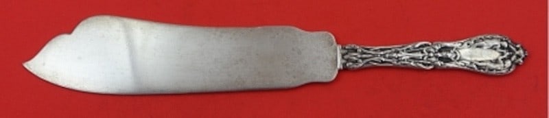 Sterling Silver Ice Cream Slice Gorham Paris Pattern 10 1/2 in: Sterling Silver Ice Cream Slice Gorham Paris Pattern 10 1/2 in Sterling silver ice cream slice in the Paris pattern by Gorham, featuring a flat handle and all-sterling construction. It is not monogram