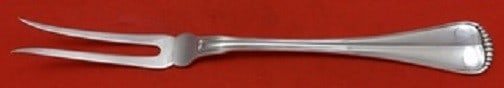Buccellati Milano Sterling Silver 2-Tine Buffet Fork 10 3/8 Inches: Buccellati Milano Sterling Silver 2-Tine Buffet Fork 10 3/8 Inches This elegant 2-tine buffet fork from Buccellati features the exquisite Milano pattern, crafted from high-quality sterling silver. Mea