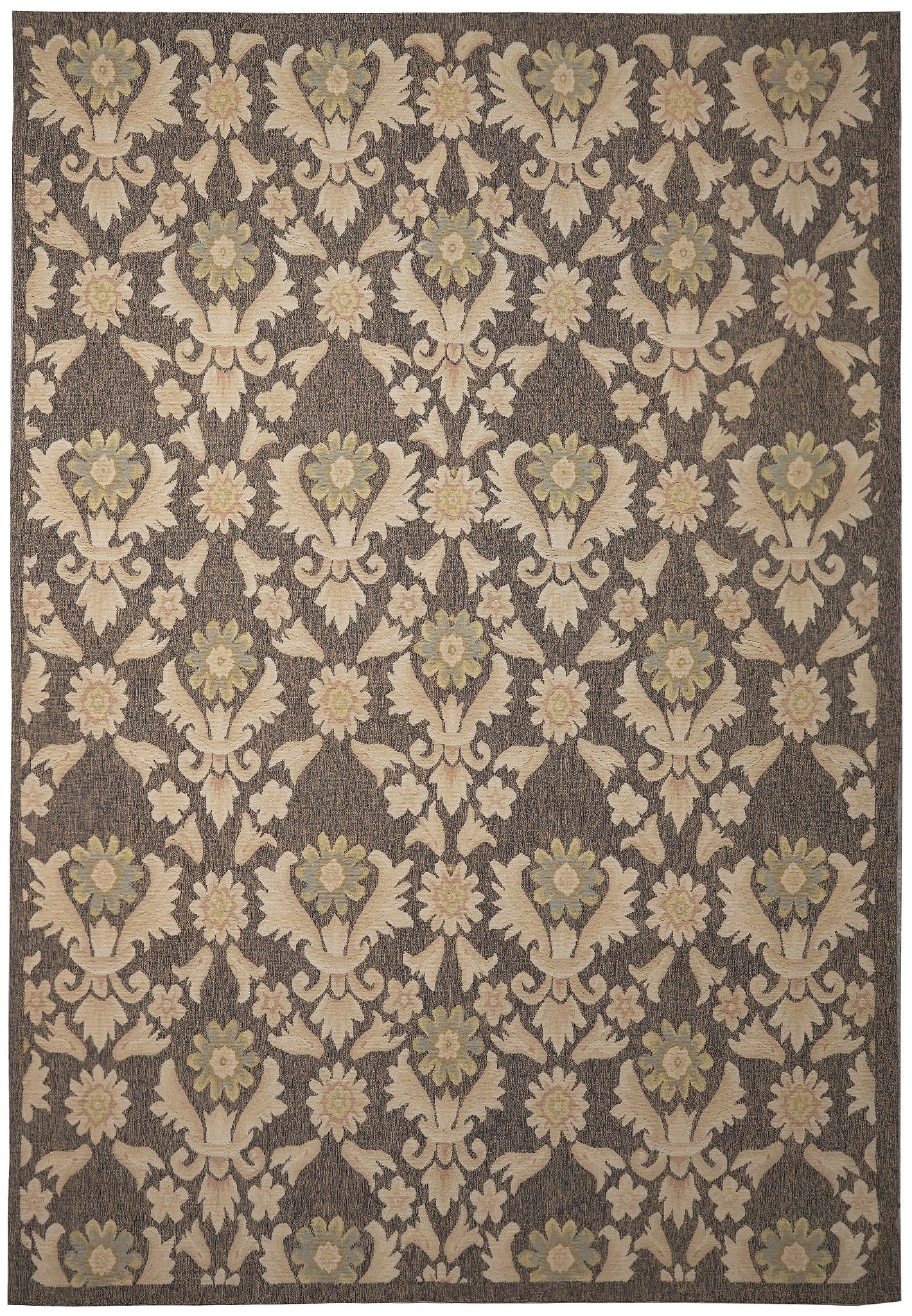Handmade Khaki Brown Flat Weave Kilim Rug 9 x 12.9 French Contemporary Transitional: Handmade Khaki Brown Flat Weave Kilim Rug 9 x 12.9 French Contemporary Transitional Free continental US Shipping This handmade kilim rug features a flat weave construction in khaki and brown tones, of