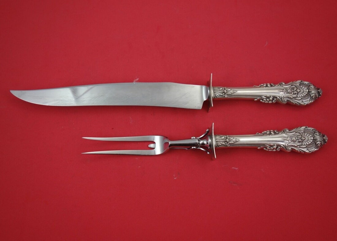 Wallace Sir Christopher Sterling Silver 2-Pc Roast Carving Set (1 of 2)