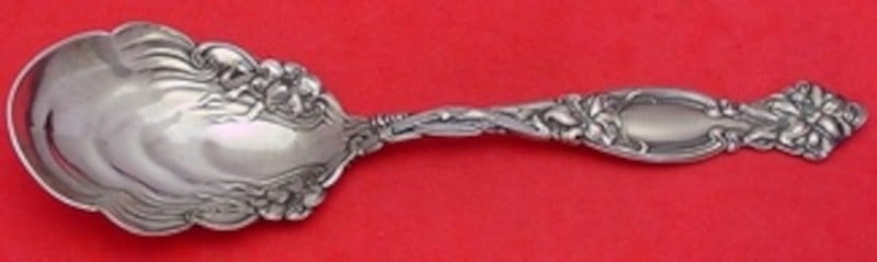 Sterling Silver Preserve Spoon Frontenac Pattern by International 7.75 Inch (1 of 1)