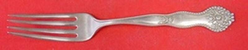 Mount Vernon Adolphus Sterling Silver Dinner Fork 7 3/4 inches: Mount Vernon Adolphus Sterling Silver Dinner Fork 7 3/4 inches This exquisite dinner fork from the Adolphus pattern by Mount Vernon is crafted from high-quality sterling silver. Measuring 7 3/4