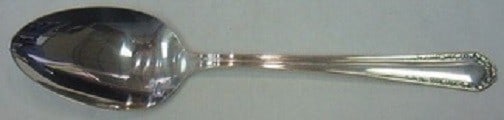 Marianne Sterling Silver Serving Spoon by National 7 7/8 inches: Marianne Sterling Silver Serving Spoon by National 7 7/8 inches This exquisite serving spoon, designed in the Marianne pattern by National, showcases the timeless beauty of sterling silver