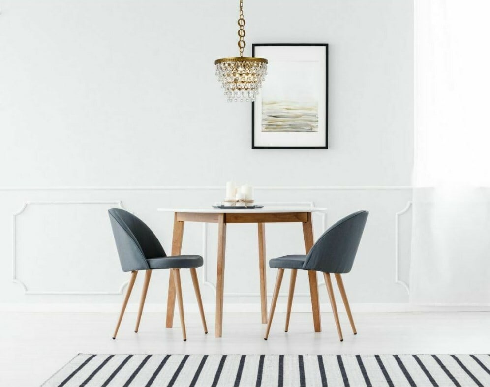 Living District Nordic 16 in Brass Crystal Glass 4-Light Pendant Chandelier (1 of 8)