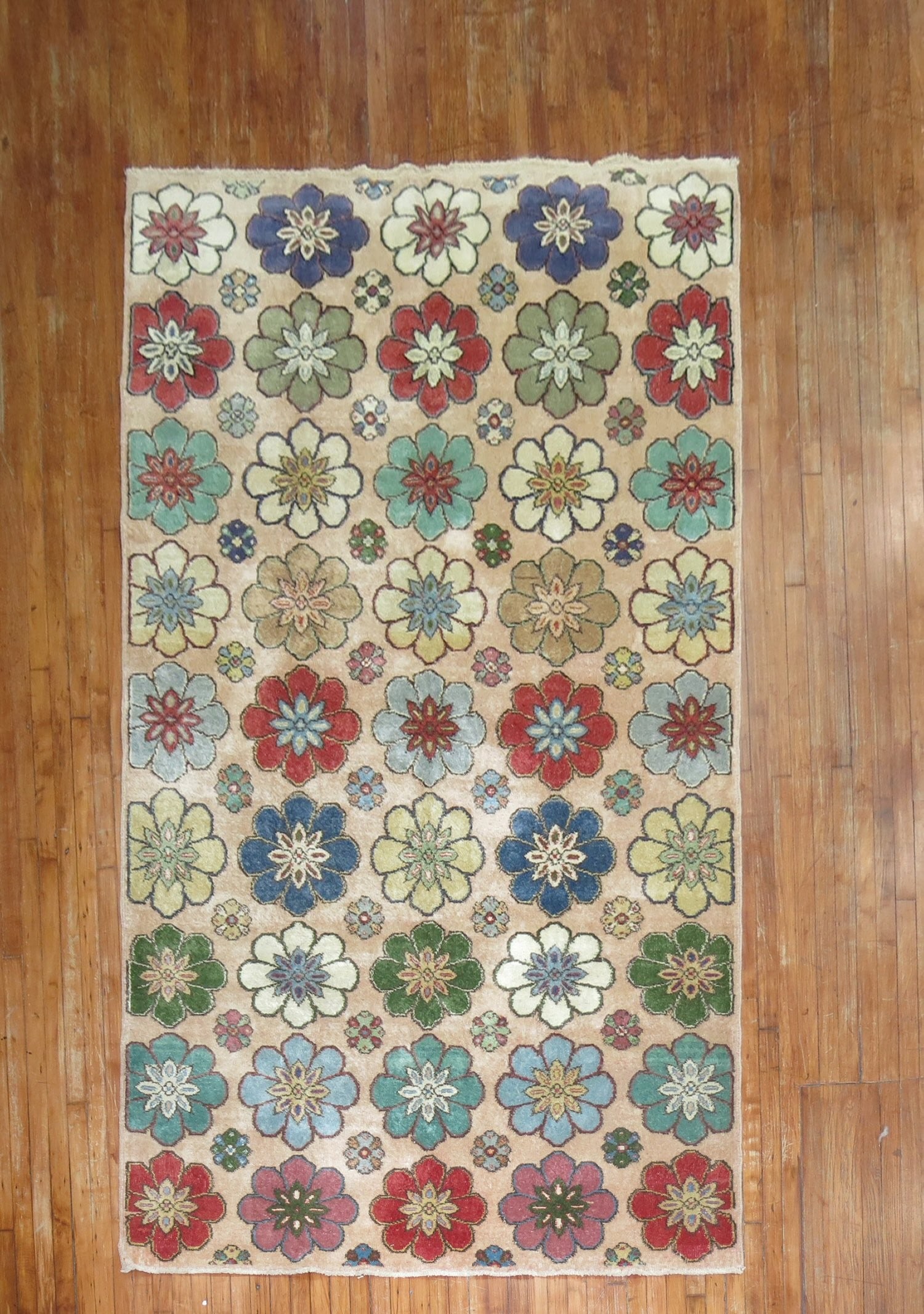 5' 11" x 10' 5" Mid 20th Century Turkish Deco Rug (1 of 6)