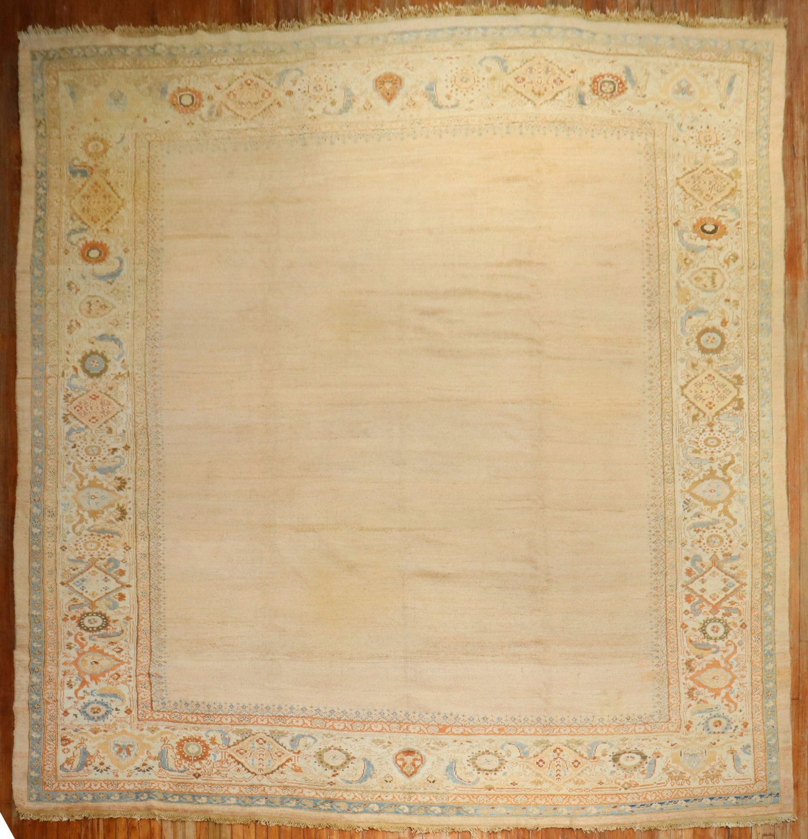 12' 5" x 15' Oversize Sultanabad Mahal Rug: 12' 5" x 15' Oversize Sultanabad Mahal Rug Late 19th century Ziegler Sultanabad rug in an oversize format. This pre-owned piece is identified as a Sultanabad/Mahal rug. Specifications Title: Ziegler M