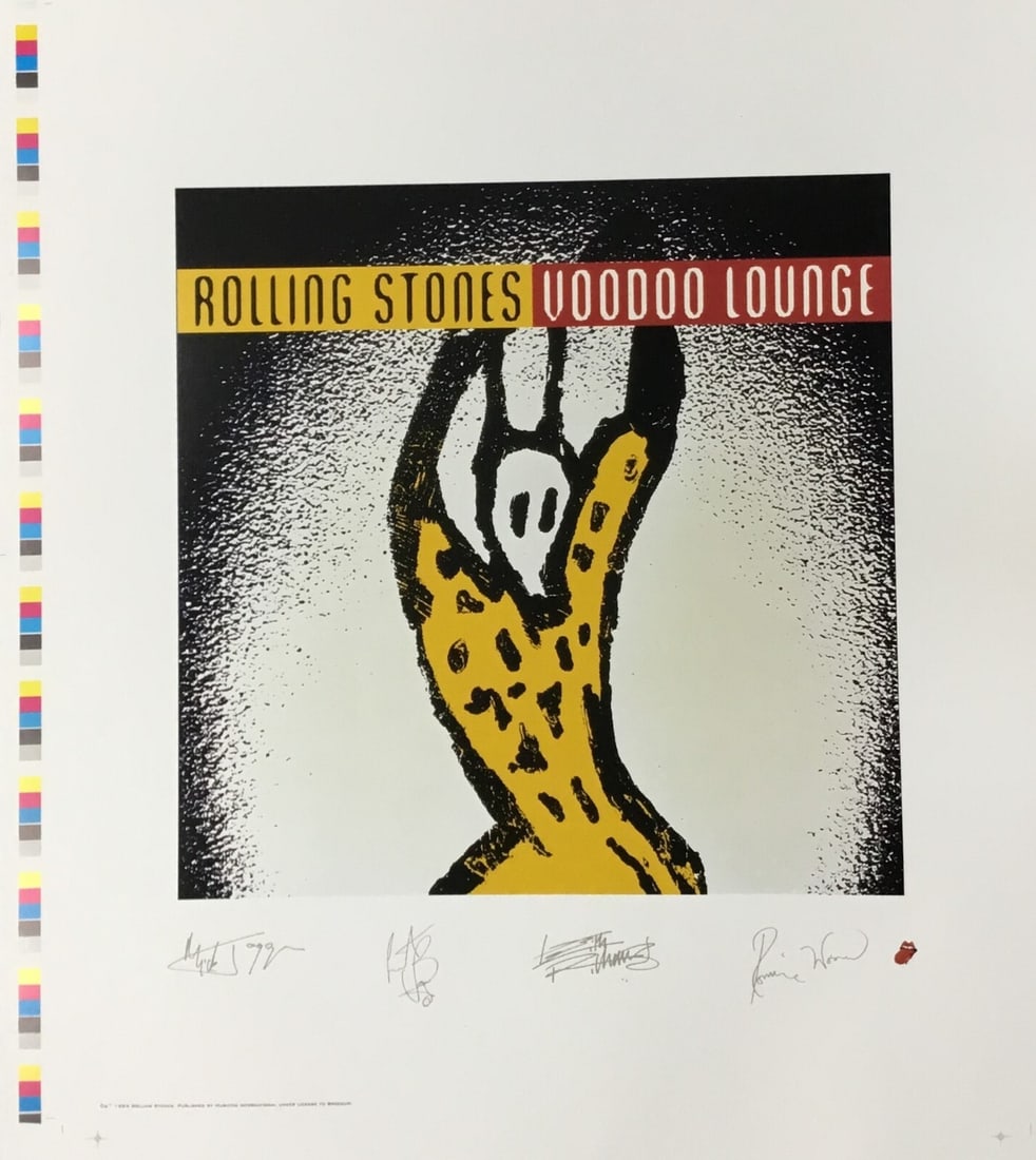 Rolling Stones Voodoo Lounge facsimile signed offset lithograph (1 of 3)