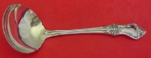 Oneida Afterglow Sterling Silver Gravy Ladle 6.25 Inch Serving Piece: Oneida Afterglow Sterling Silver Gravy Ladle 6.25 Inch Serving Piece This elegant gravy ladle from Oneida's Afterglow pattern is crafted from high-quality sterling silver. Measuring 6 1/4 inches in le