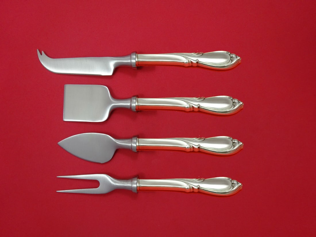 International Sterling Silver Rhapsody New 4pc Cheese Serving Set (1 of 1)