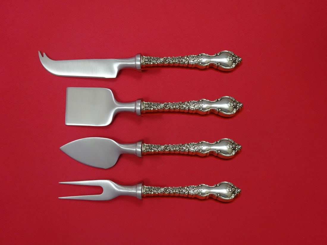 Du Barry Sterling Silver Cheese Serving Set 4pc by International: Du Barry Sterling Silver Cheese Serving Set 4pc by International Enhance your entertaining experience with this exquisite Du Barry by International Sterling Silver Cheese Serving Set. This 4-piece hos