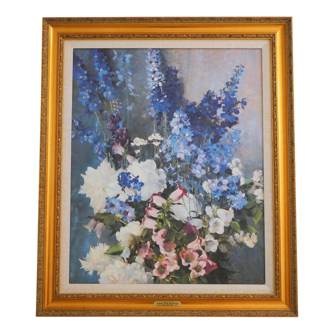 Framed Floral Still Life Oil Painting by Laura Hills (1 of 10)