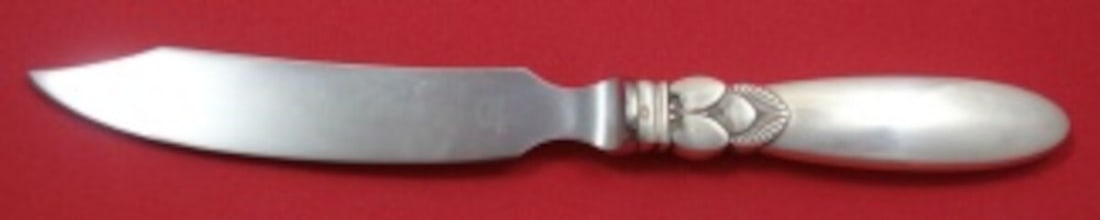 Georg Jensen Cactus Sterling Silver Cheese Knife 8 Inch (1 of 2)